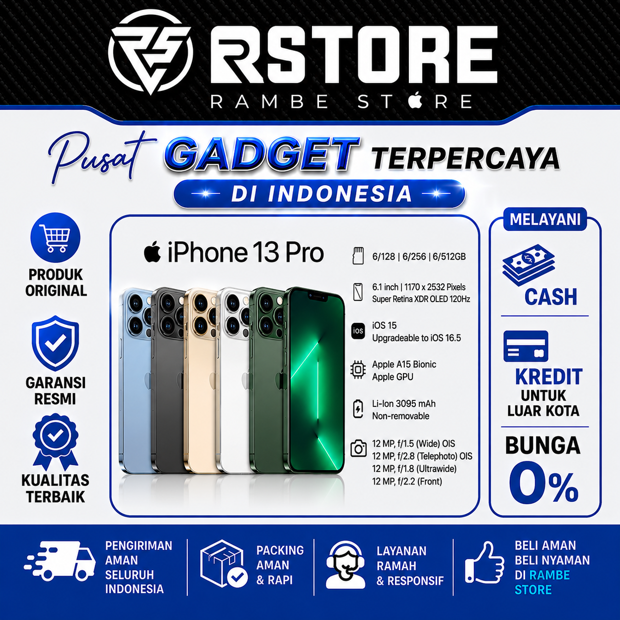 iPhone 13 PRO GARANSI INDONESIA 